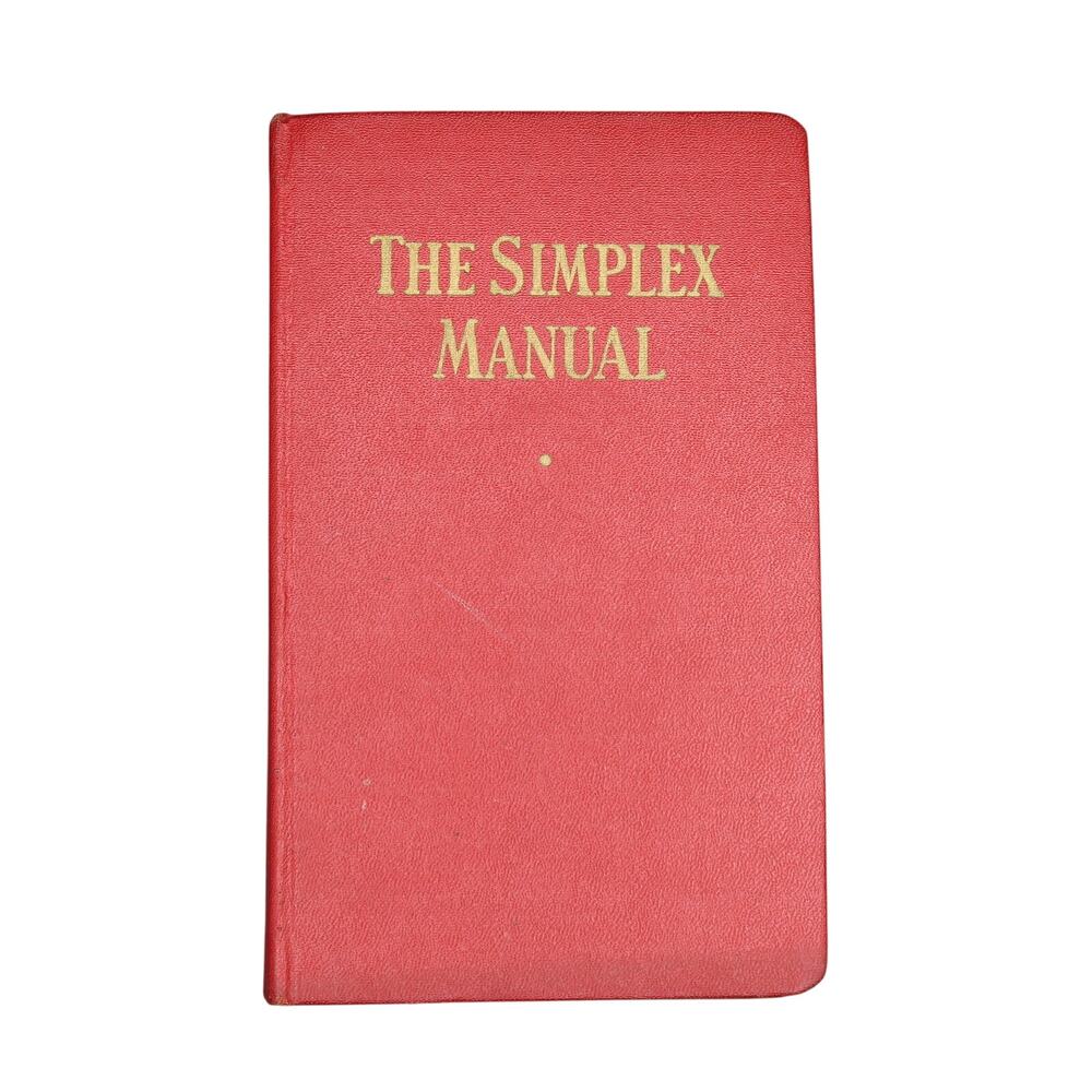 Simplex Wire The Simplex Manual Vintage Charts Tables Hardcover 1942 Vintage